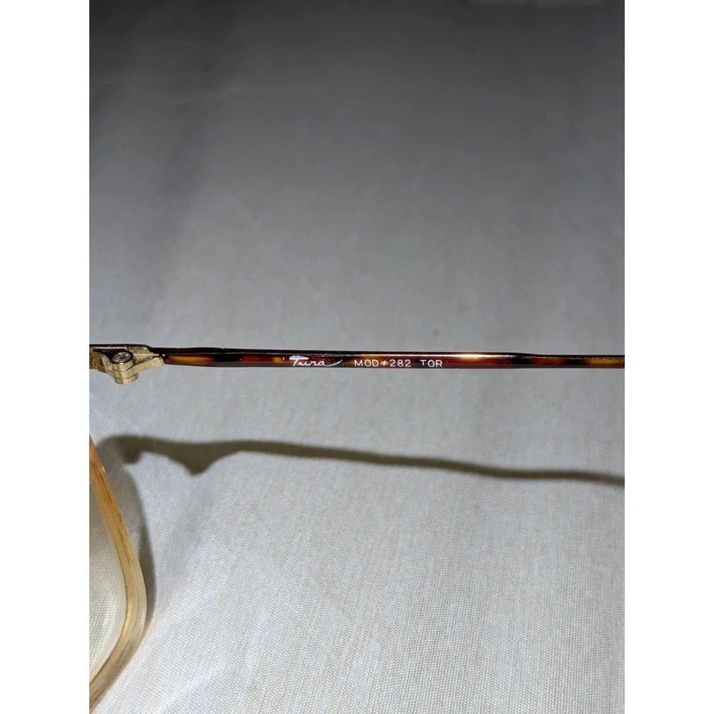 Vintage Tura 282 Tortoise Gold Pilot Metal Sunglasses Japan FRAMES ONLY
